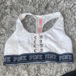 pink sports bra